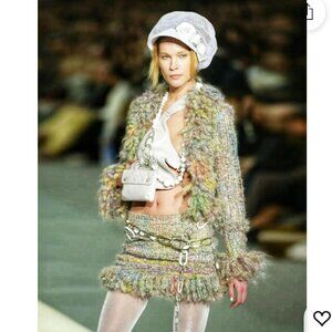 RUNWAY CHANEL MOHAIR JACKET SIZE 38FR, S/M US